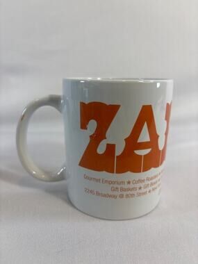 Zabar's NYC Gourmet Emporium White‎ Orange Logo Ceramic Coffee Mug